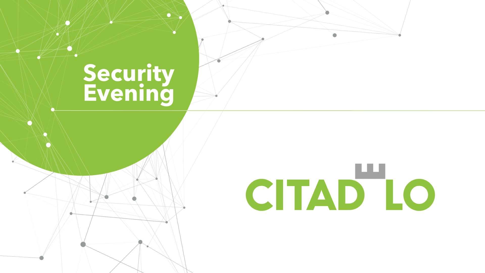 Citadelo Security Evening - jeseň 2017